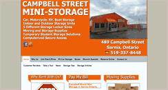 Desktop Screenshot of campbellministorage.com